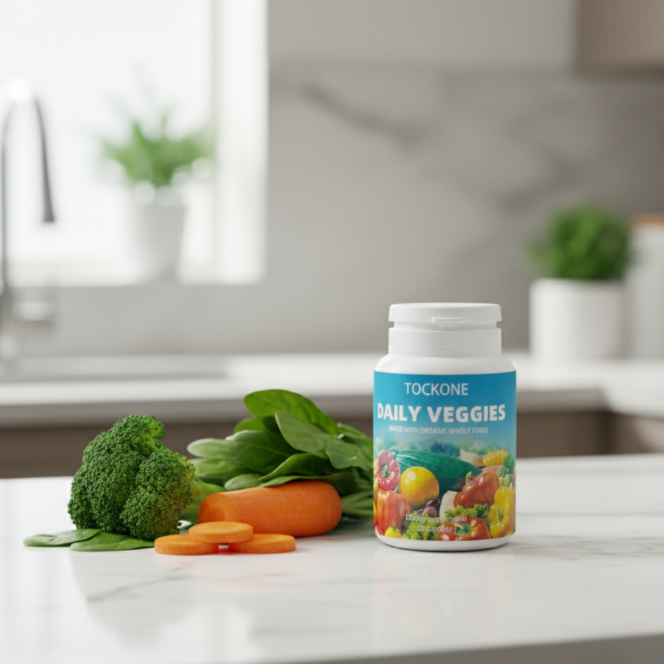 TOCKONE Dietary Supplements Fruits and Veggies Supplement Non GMO Gluten Free