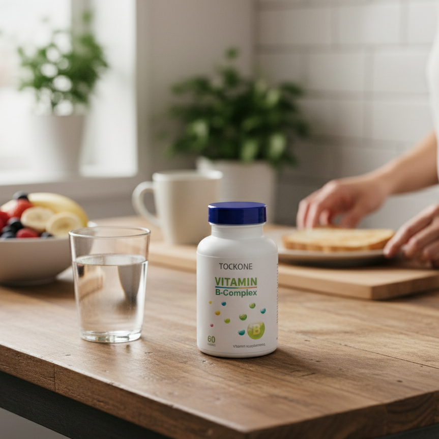 TOCKONE Vitamin Supplements Vitamin B Supplement to Support Neurological Health Cardiovascular Health