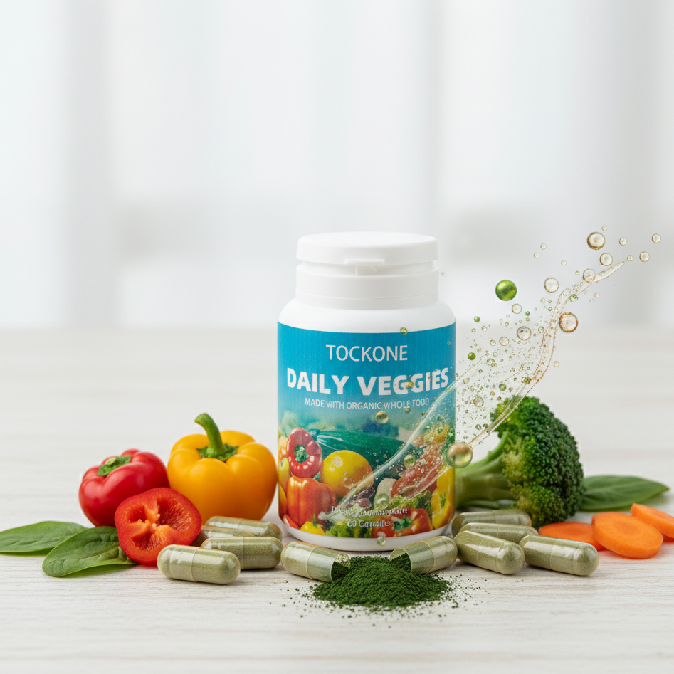 TOCKONE Dietary Supplements Fruits and Veggies Supplement Non GMO Gluten Free